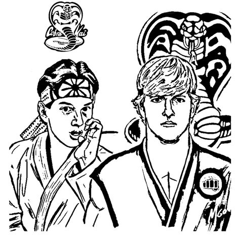 Cobra Kai Printable Coloring Pages