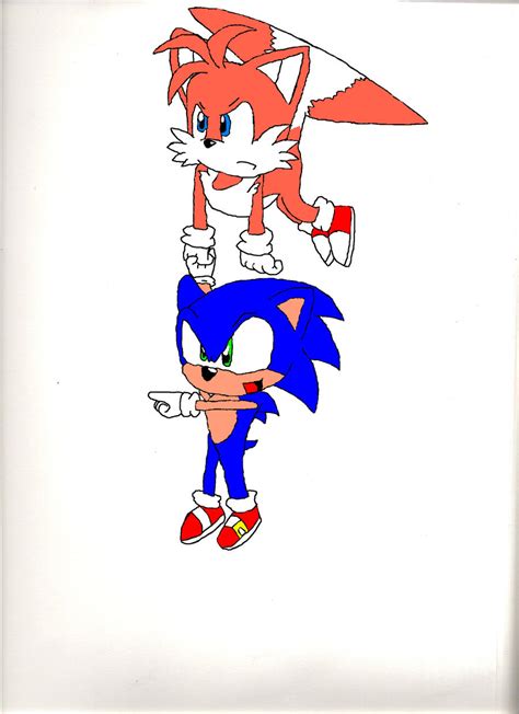 Tails Flying Sonic By Tailslover42 On Deviantart