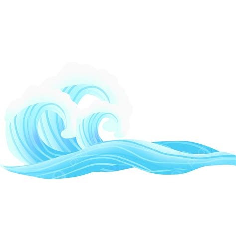 Ocean Blue Waves Ocean Blue The Sea Png Transparent Clipart Image