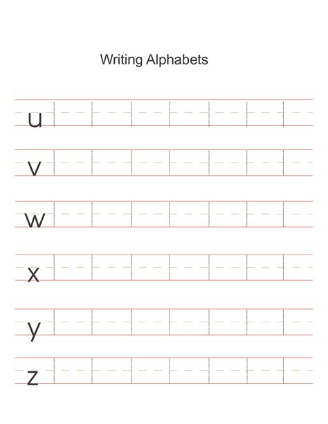 Alphabet Practice Worksheets Activity Shelter