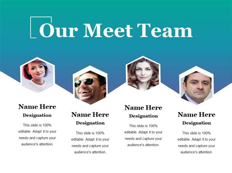 Our Meet Team Sample Of Ppt Presentation Powerpoint Slide Templates