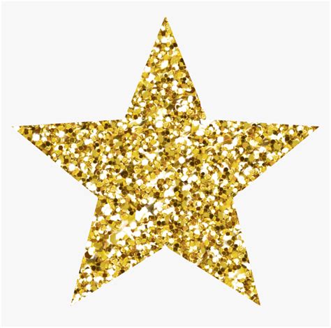 Gold Star Clipart Glitter Gold Glitter Star Png Transparent Png