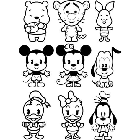 Imagenes Para Colorear Kawaii De Disney Páginas Imprimibles