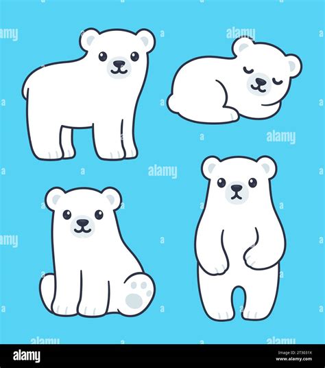 How To Draw A Cute Polar Bear Step By Step