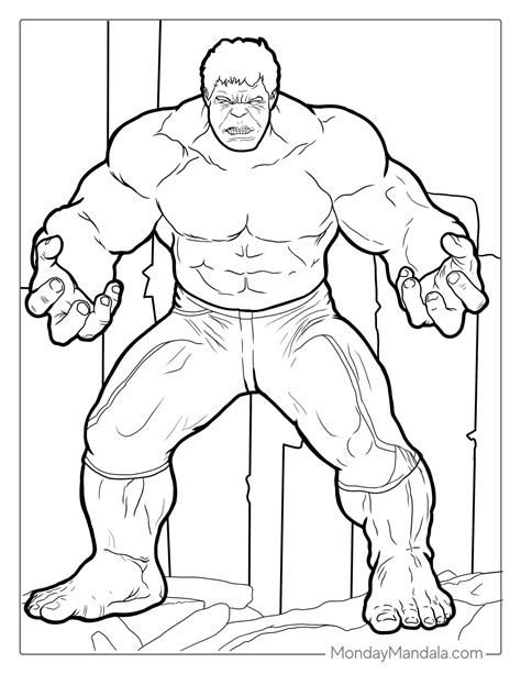 Hulk Coloring Pages Free Pdf Printables Hulk Coloring Pages