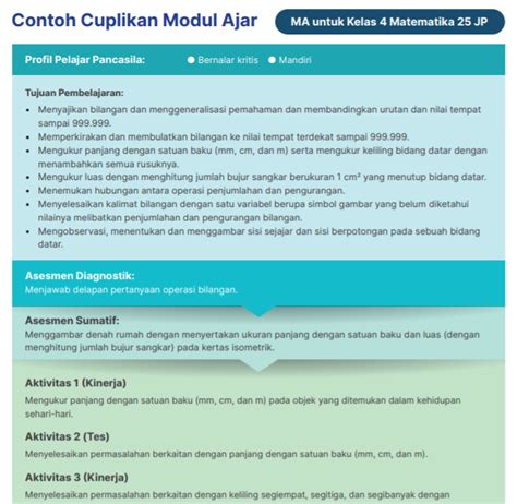 Contoh Modul Ajar Sekolah Penggerak Dan Cara Membuatnya Modul Ajar