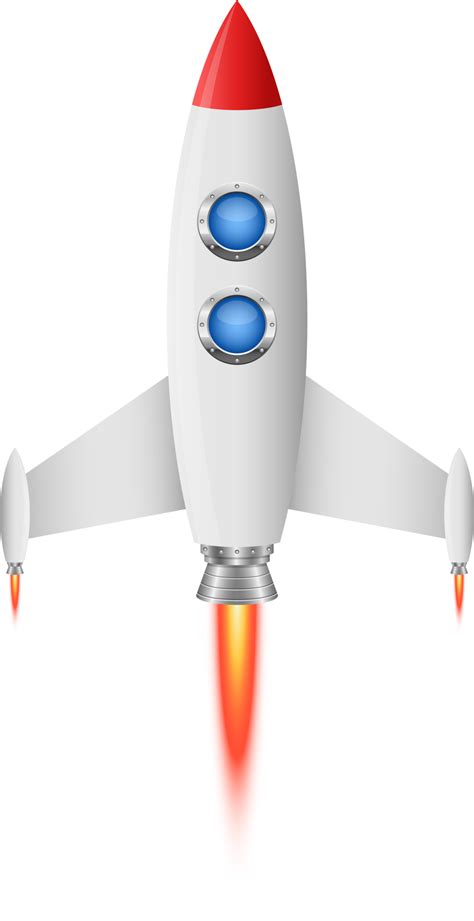 Rocket Spaceship Clipart Design Illustration 9380386 Png