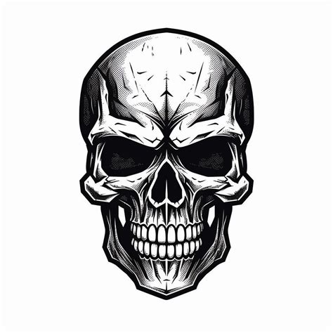 Black Vector Clipart Icons Skull Skull Illustration Skull Artwork