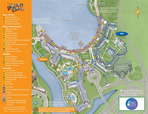 Mapas De Disney Vacation Club Resort Encuentra Tu Camino Alrededor De