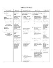 NCP Pneumonia Docx NURSING CARE PLAN Assessment Problem Planning