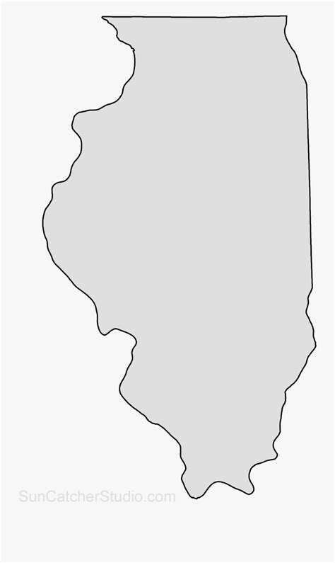 Illinois County Map Outline