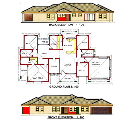 Create floor plans online today! House Plans In Limpopo Modern House - Zion Star