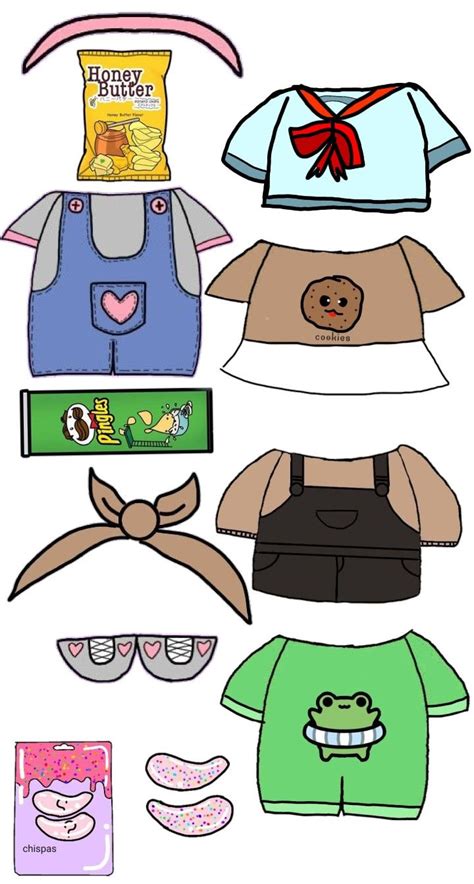 Paper Duck Akcesoria Paper Dolls Clothing Paper Doll Template Paper