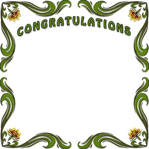 Free Congratulations Borders Border Frames Graphics Clipart