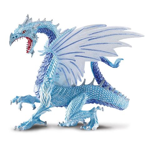 Safari Ltd Ice Dragon Figure Blue Kidinn