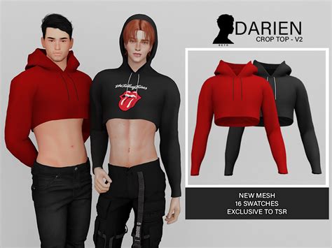 The Sims Resource Darien Crop Top V2