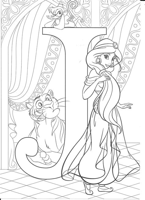 32 Disney Alphabet Coloring Pages Just Kids