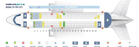 Seat Map Boeing 737 700 Westjet Best Seats In The Plane