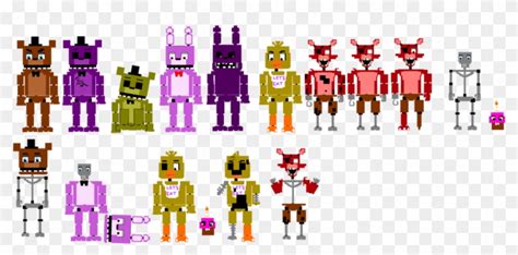 Fnaf 8 Bit Sprites By Mouse900 On Deviantart 60 Off