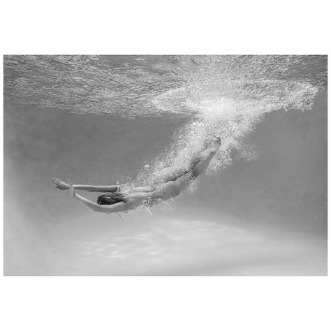 Alex Sher Under Underwater Black And White Nude Photograph