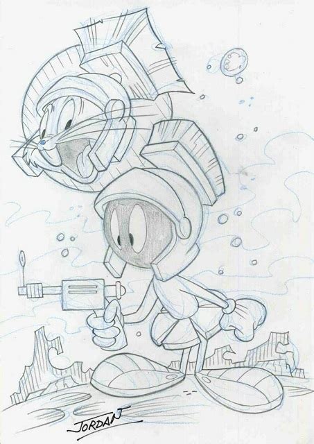 Bugs Bunny And Marvin Martian By Julian Jordan In Steven Ng S Bugs