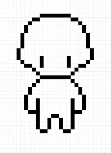 Omori Sprite Easy Pixel Art Pixel Art Tutorial Pixel Art Grid