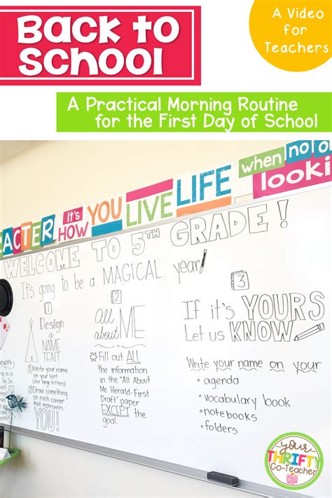 A Practical Morning Routine For Teachers On The First Day Of School