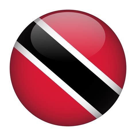 Trinidad And Tobago 3d Rounded Flag With Transparent Background