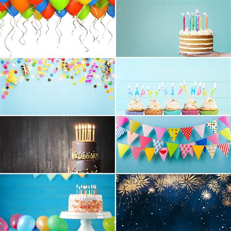 Birthday Zoom Background Virtual Party Backgrounds Images Etsy