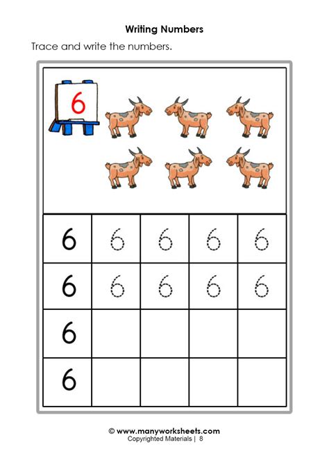 Number 6 Tracing Worksheets Printable Calendars At A Glance