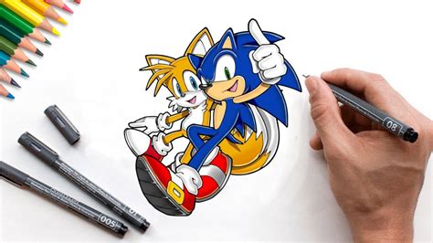 Sonic And Tails Drawing Step By Step Youtube