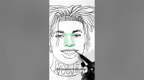 How To Draw Nle Choppa In 50 Seconds Youtube