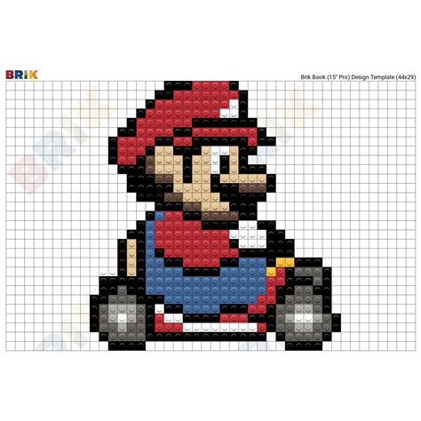 Pixel Art Templates Easy Mario