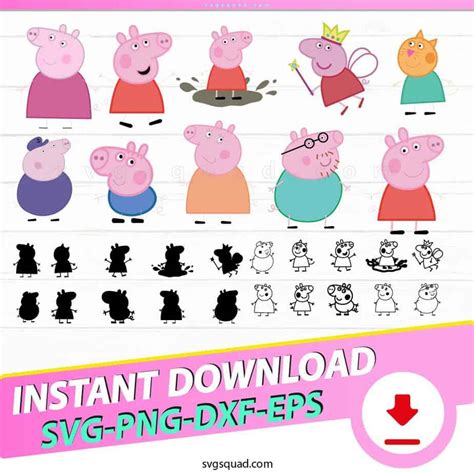 Birthday Girl Peppa Pig Svg Png Peppa Pig Birthday Party Clipart