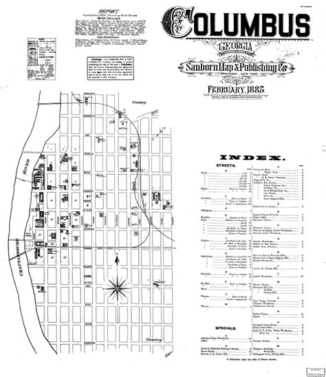 1885 Map Of Columbus Georgia