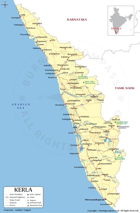 India Map With States And Cities And Districts