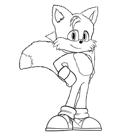 How To Draw Tails Movie Version Sketchok Easy Drawing Guides