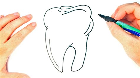 How To Draw A Teeth For Kids Teeth Easy Draw Tutorial Youtube