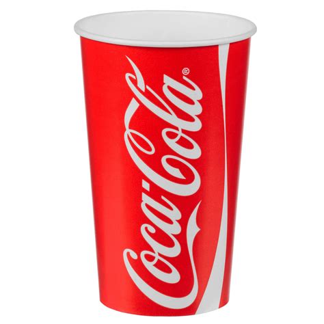 Coca Cola Paper Cups 16oz 450ml At Drinkstuff