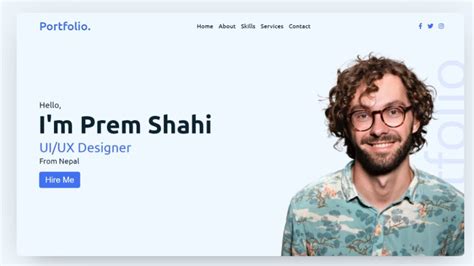 Portfolio Website In Html Css And Javascript Free Source Code