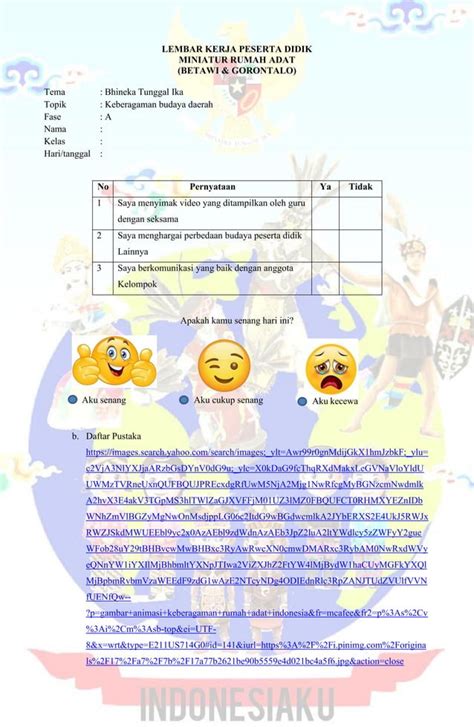 CONTOH MODUL PROJEK FASE A TEMA BHINEKA TUNGGAL IKA Pdf