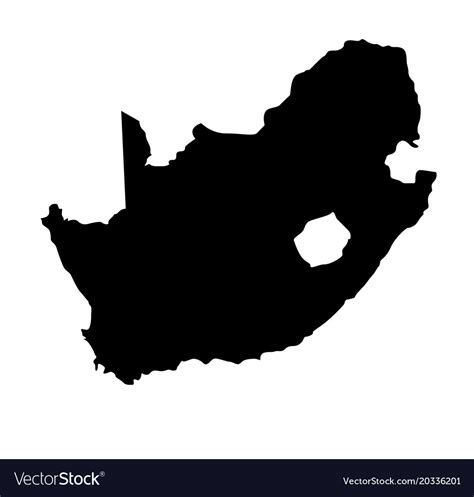 South Africa Map Royalty Free Vector Image VectorStock