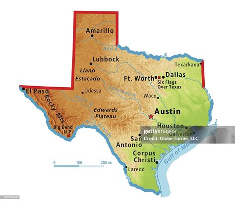 Texas Relief Map High Res Vector Graphic Getty Images