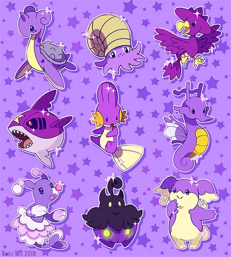 Purple Shiny Pokemon