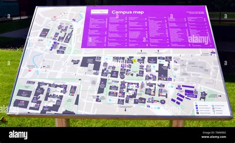 Map Of The Campus At The University Of Manchester Greater Manchester