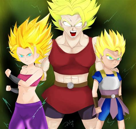 Kale Caulifla And Cabba Dragon Ball Dragon