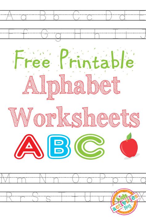 Free Alphabet Printables Worksheets