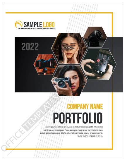 10 Amazing Portfolio Cover Page Templates In Ms Word Format