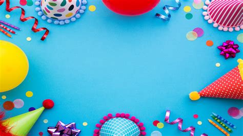 Colorful Zoom Birthday Party Backgrounds For Virtual Birthdays