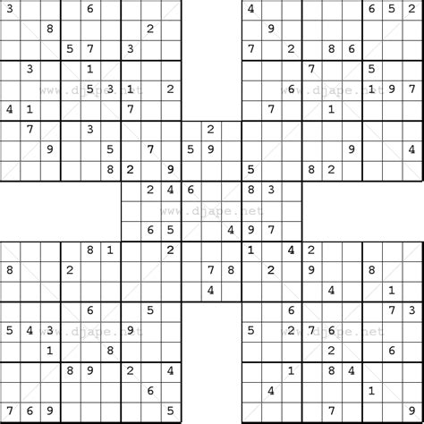 If you are new to sudoku, start with an easy puzzle. Samurai Sudoku Online | Free printable puzzles